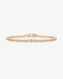 PAVOI Tennis-Round-Shaped Tennis Bracelet