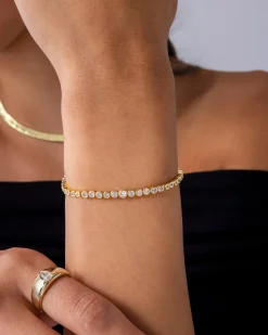 PAVOI Tennis-Round-Shaped Tennis Bracelet