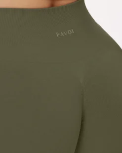 PAVOI Full Length-Seamless High-Waisted Butt Lifting Workout Leggings