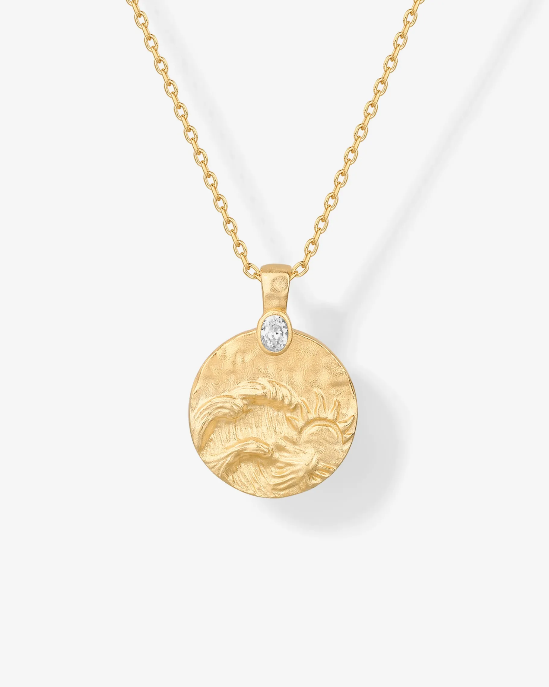 PAVOI Pendants-Serenity Hammered Coin Pendant