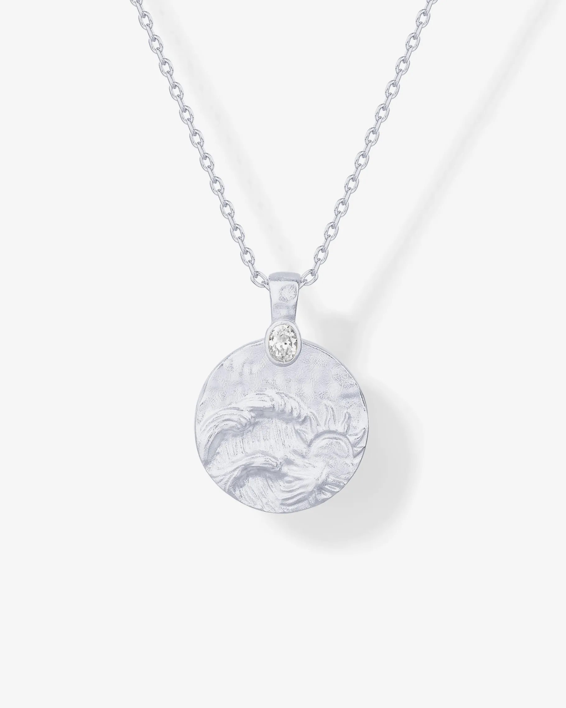 PAVOI Pendants-Serenity Hammered Coin Pendant