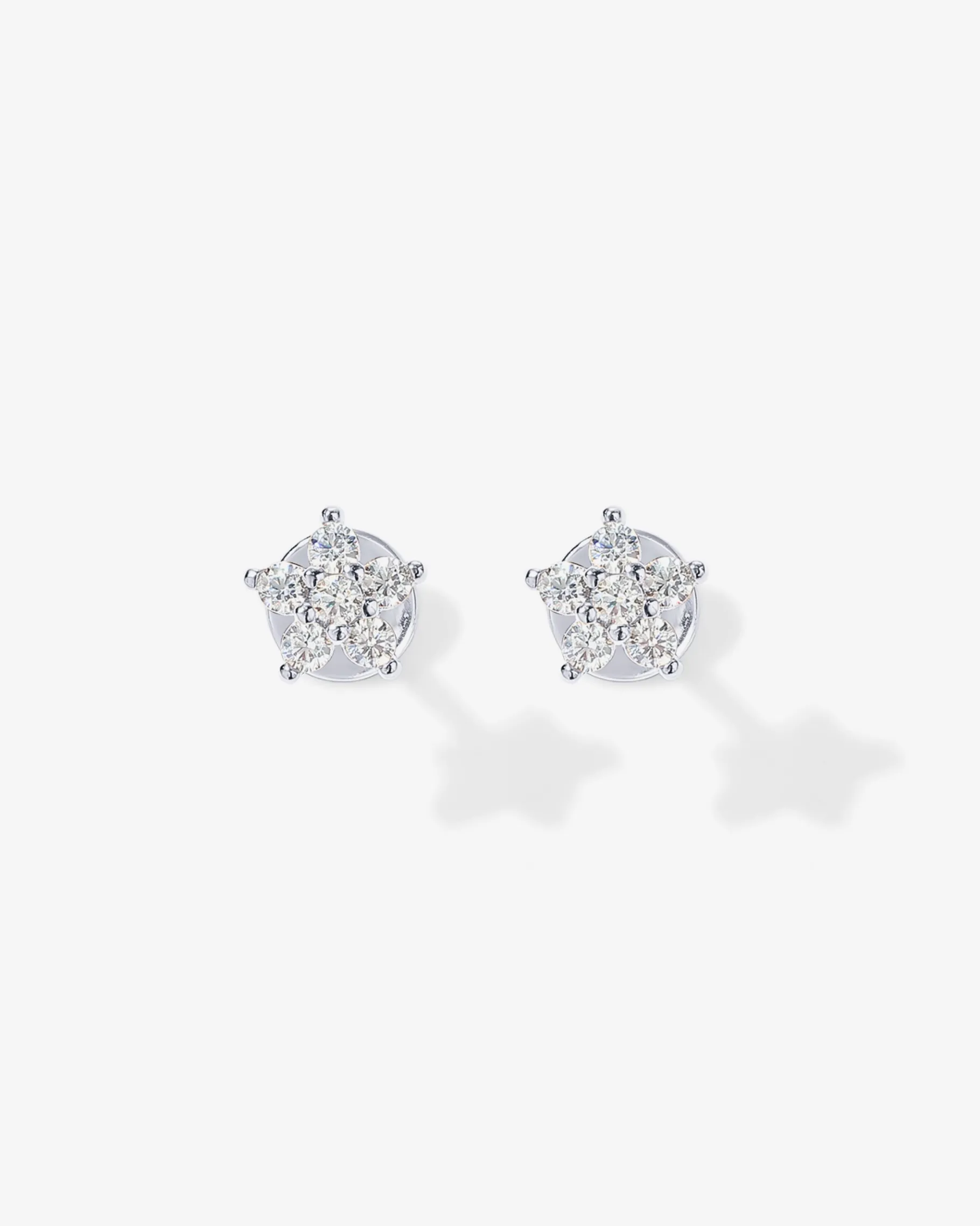 PAVOI Flat Backs|Studs-Shinny Flower Stud Screw Back Earrings