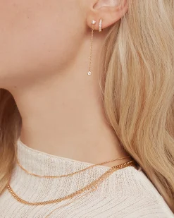 PAVOI Dangle & Threader-Simulated Diamond Drop Earrings