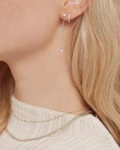 PAVOI Dangle & Threader-Simulated Diamond Drop Earrings