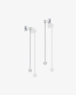 PAVOI Dangle & Threader-Simulated Diamond Drop Earrings