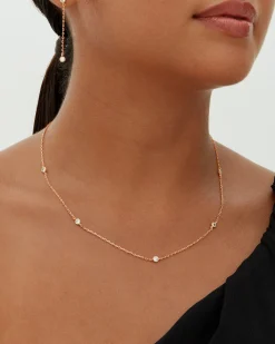 PAVOI Chains-Simulated Diamond Station Necklace