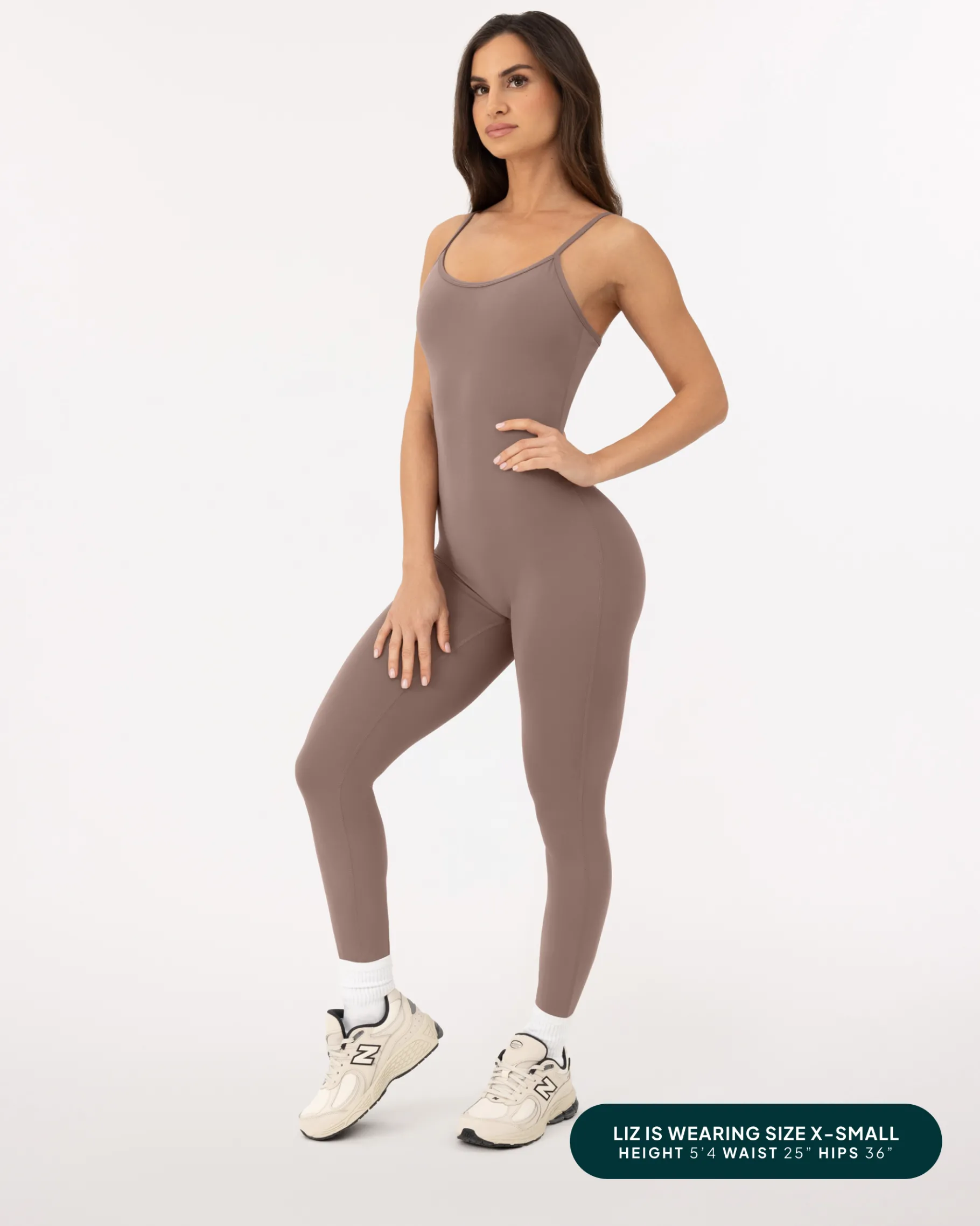 PAVOI Jumpsuits|Onesies-Spaghetti Strap Full-Length One Piece Workout Jumpsuit