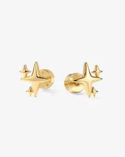 PAVOI Flat Backs|Studs-Sparkle Star Screwbacks
