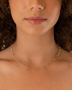 PAVOI Layered|Chains-Sphere Chain Necklace