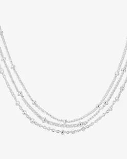 PAVOI Layered|Chains-Sphere Chain Necklace