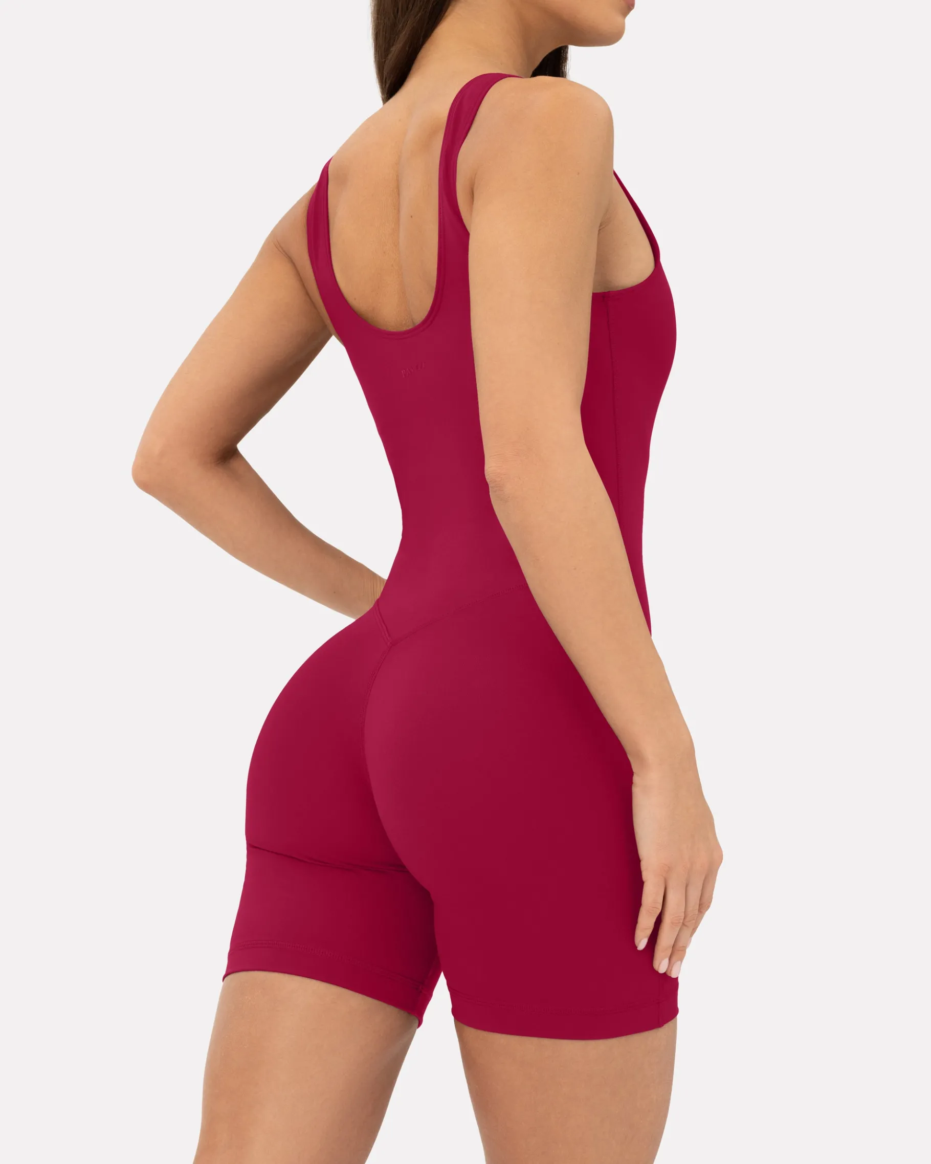 PAVOI Rompers|Onesies-Square Neck 5" One Piece Workout Romper
