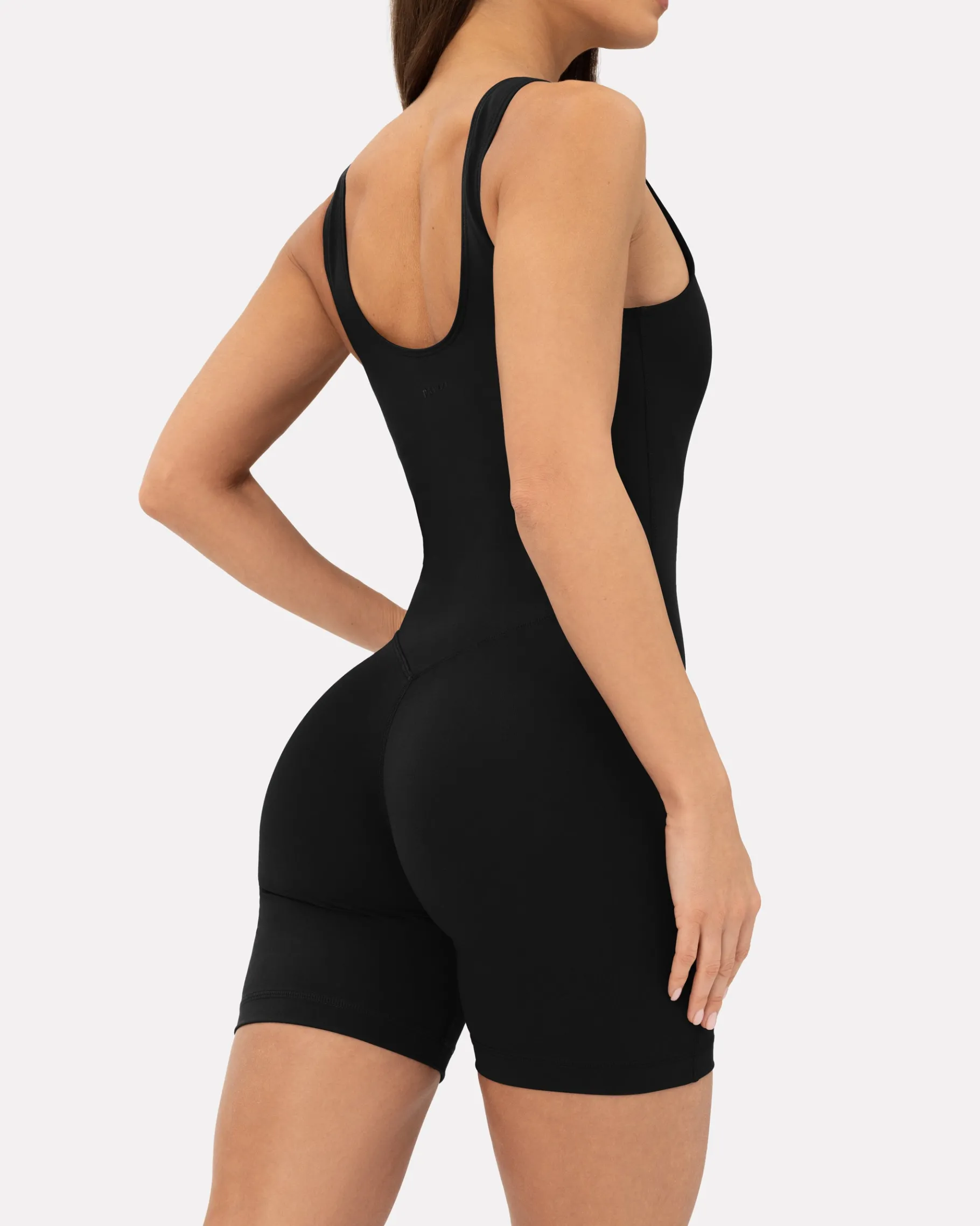 PAVOI Rompers|Onesies-Square Neck 5" One Piece Workout Romper