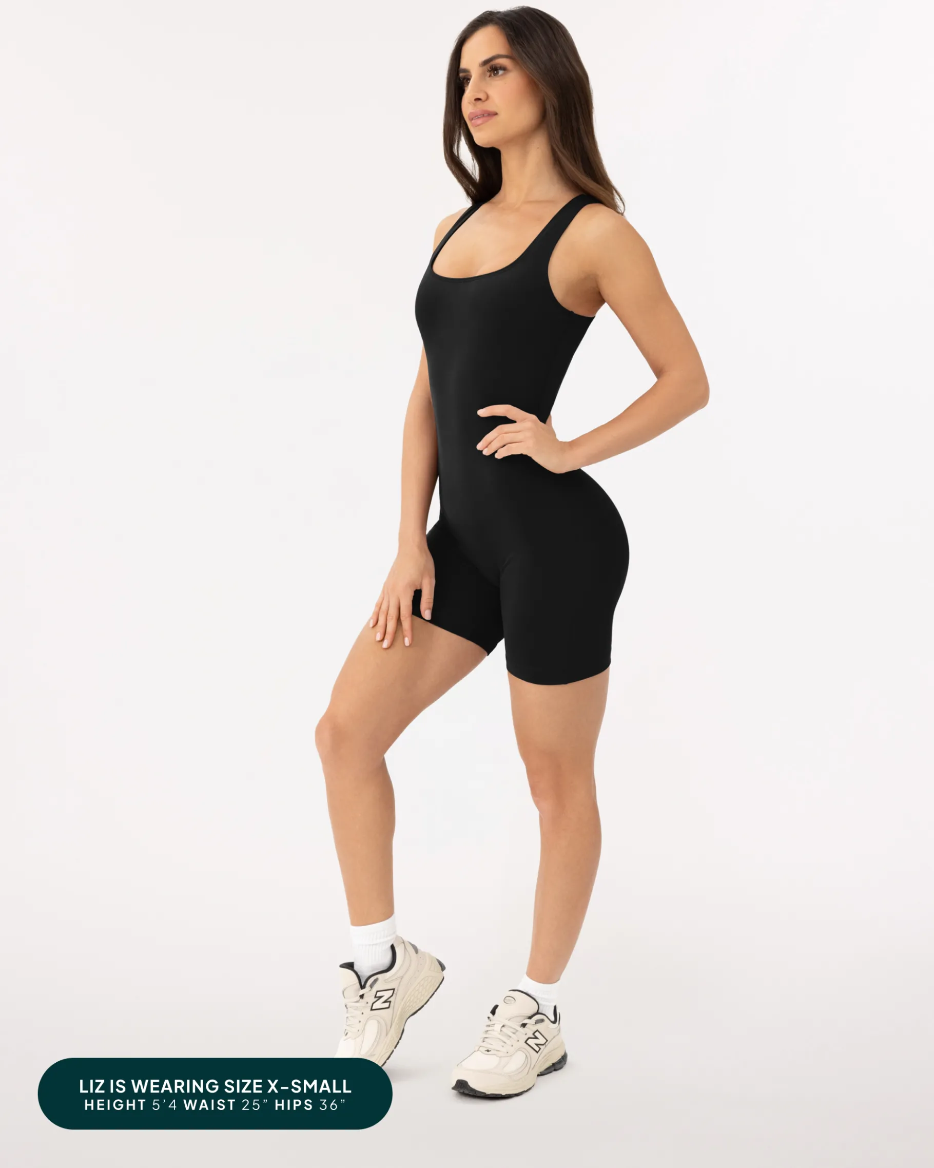 PAVOI Rompers|Onesies-Square Neck 5" One Piece Workout Romper