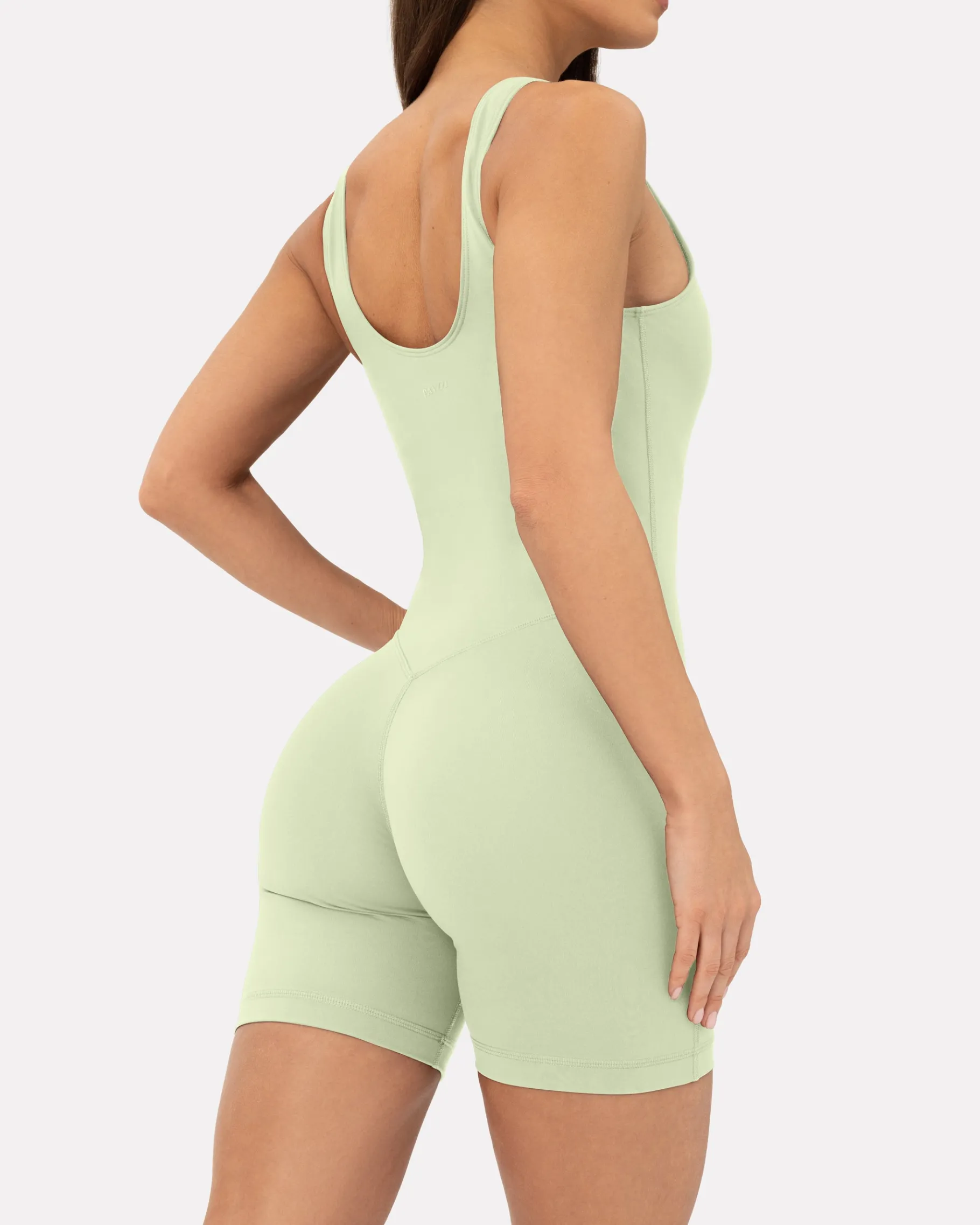 PAVOI Rompers|Onesies-Square Neck 5" One Piece Workout Romper