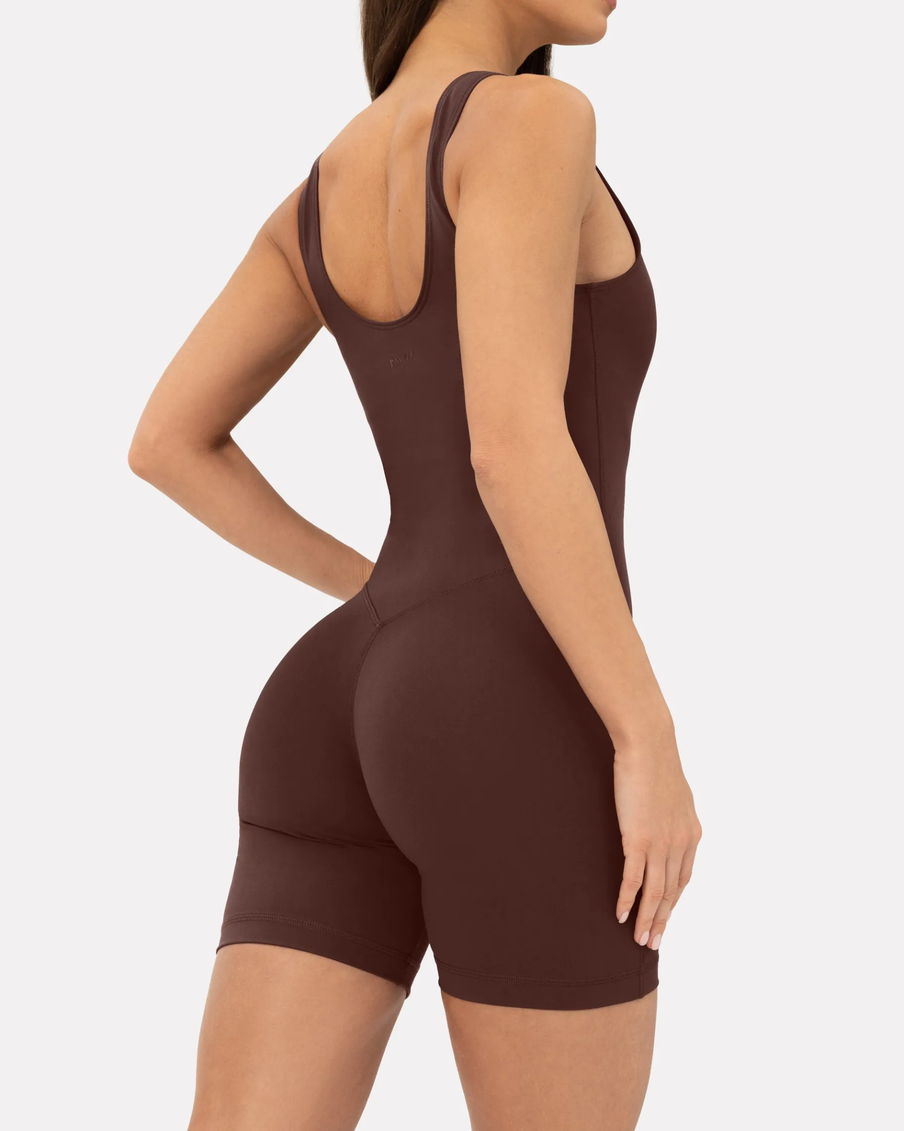 PAVOI Rompers|Onesies-Square Neck 5" One Piece Workout Romper