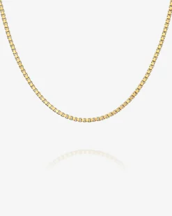 PAVOI Italian Chains|Chains-Stackable Medium Thick Square Box Chain Necklace