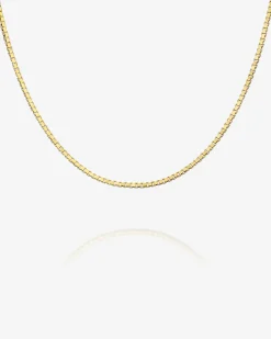 PAVOI Chains|Italian Chains-Stackable Mini Square Box Chain Necklace