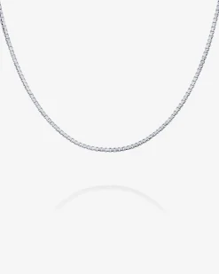 PAVOI Chains|Italian Chains-Stackable Mini Square Box Chain Necklace