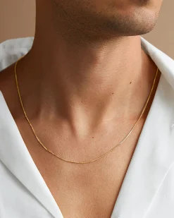 PAVOI Italian Chains|Chains-Stackable Thick Square Box Chain Necklace