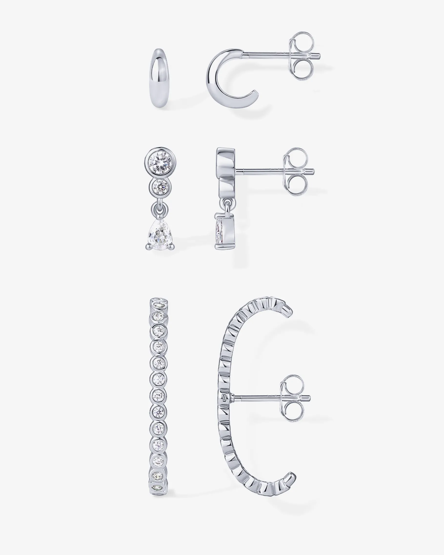 PAVOI Statement|Studs-Stacking Earring Multipack