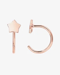 PAVOI Huggies-Star Half Hoop Huggie