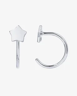 PAVOI Huggies-Star Half Hoop Huggie
