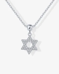 PAVOI Charms|Pendants-Star of David Pendant Necklace