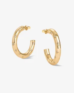 PAVOI Hoops-Starburst Hoop Earrings