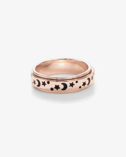 PAVOI Anxiety|Stackable-Starry Night Anxiety Ring