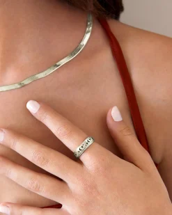 PAVOI Anxiety|Stackable-Starry Night Anxiety Ring