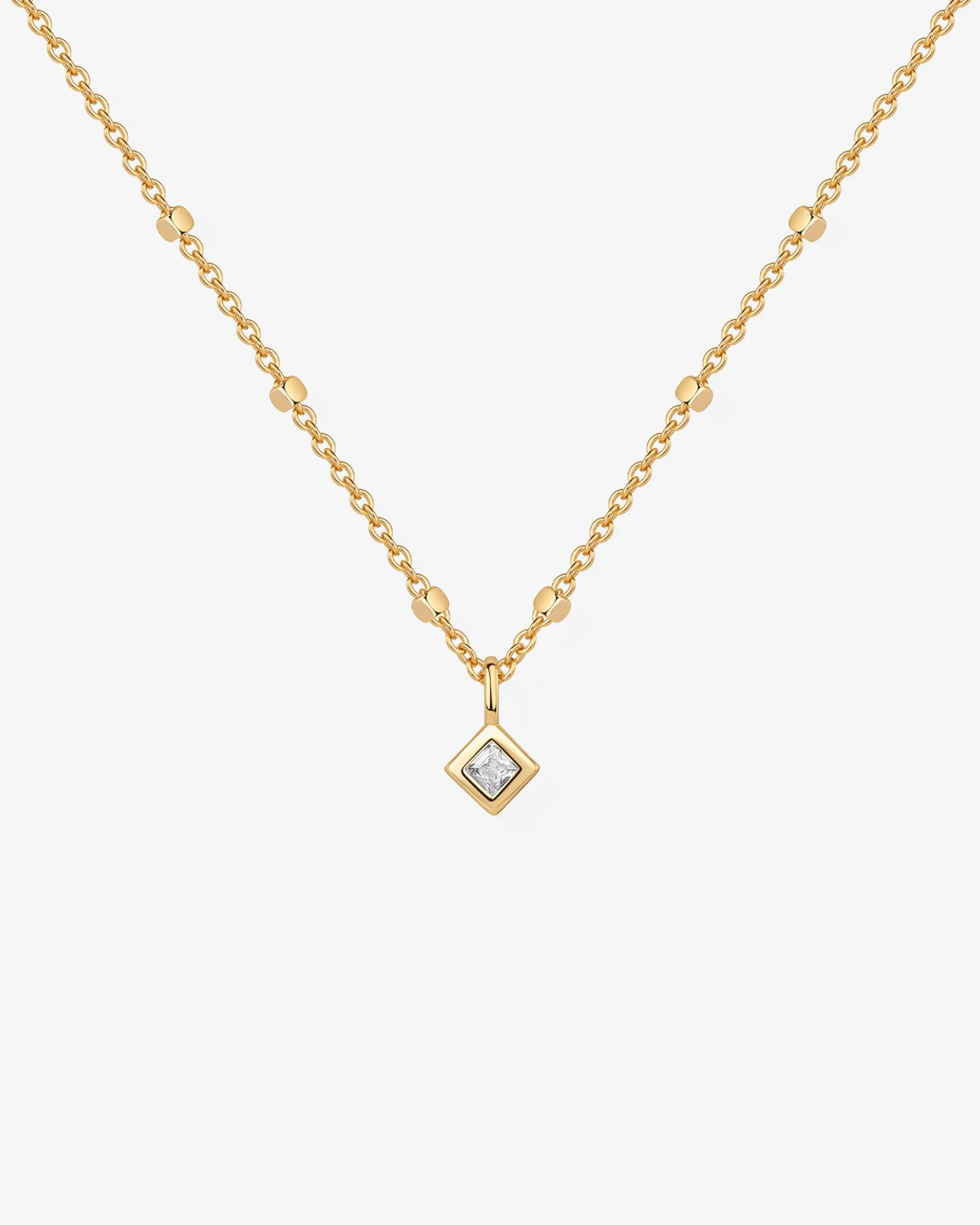 PAVOI Pendants|Chains-Statement Square Chain Princess Pendant