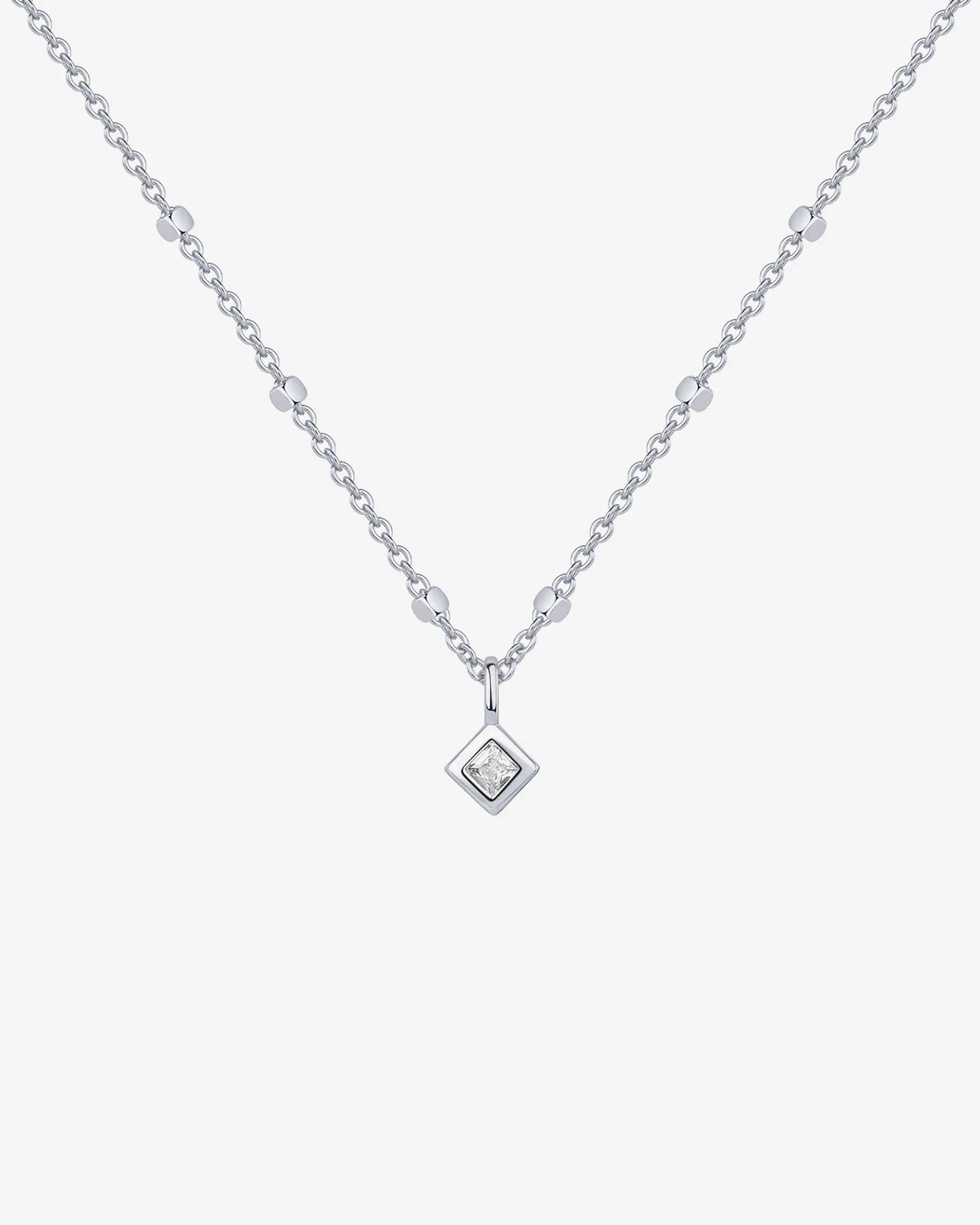 PAVOI Pendants|Chains-Statement Square Chain Princess Pendant
