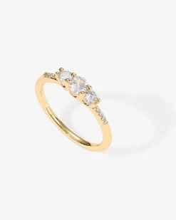 PAVOI Engagement|Eternity-3-Stone Engagement Ring