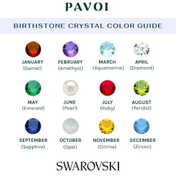 PAVOI Adjustable-Swarovski Crystal Birthstone Ring