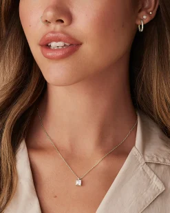 PAVOI Pendants-Swarovski Princess Cut Solitaire Pendant Necklace