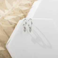 PAVOI Dangle & Threader|Hoops-Tear Drop Hoops