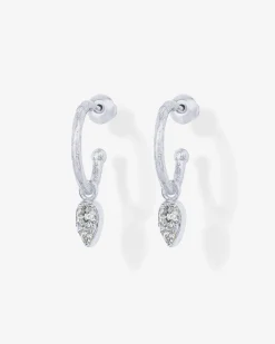 PAVOI Dangle & Threader|Hoops-Tear Drop Hoops