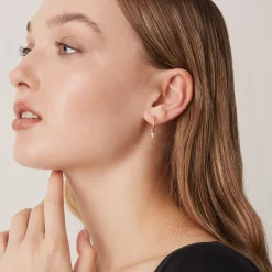 PAVOI Dangle & Threader|Hoops-Tear Drop Hoops