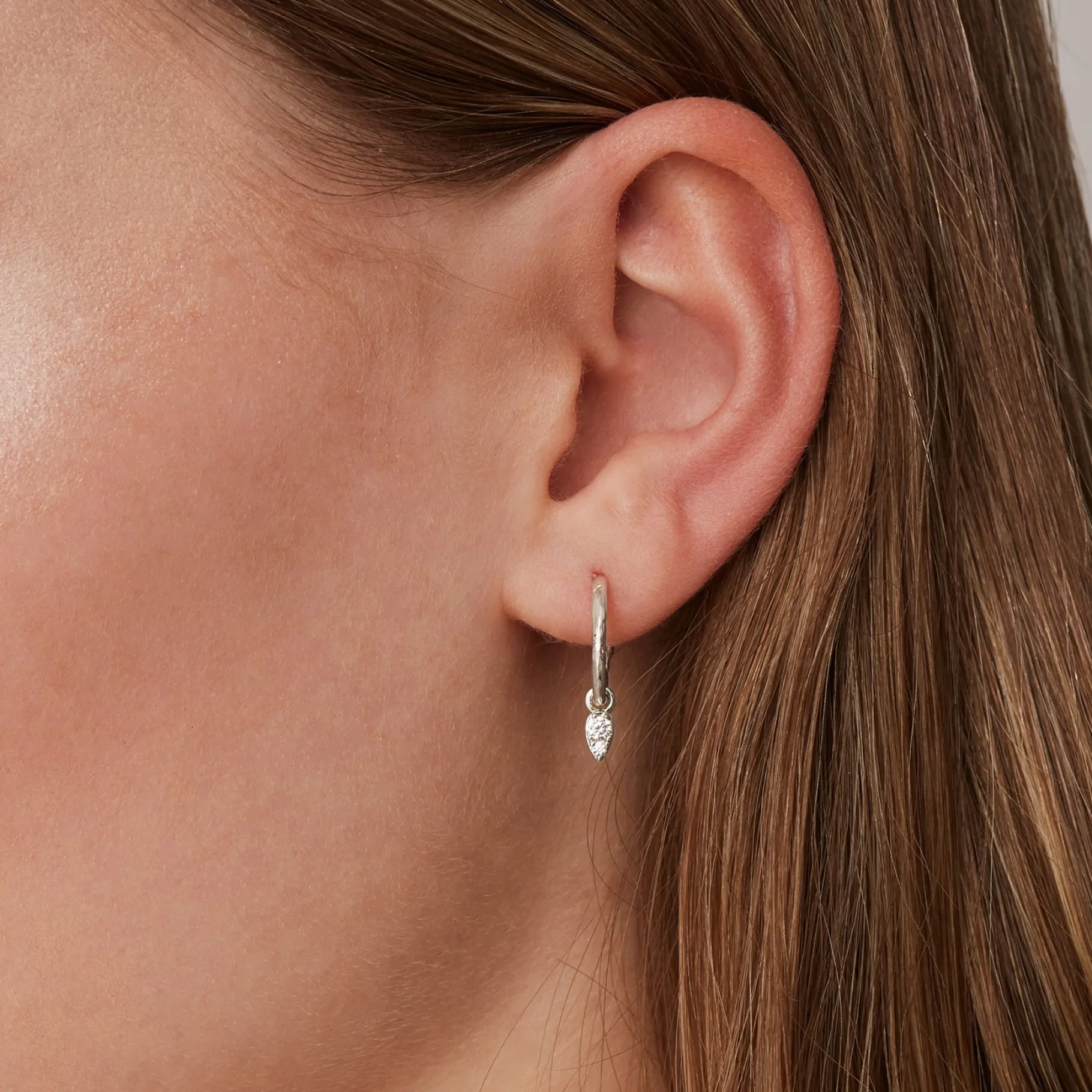 PAVOI Dangle & Threader|Hoops-Tear Drop Hoops