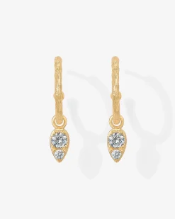 PAVOI Dangle & Threader|Hoops-Tear Drop Hoops