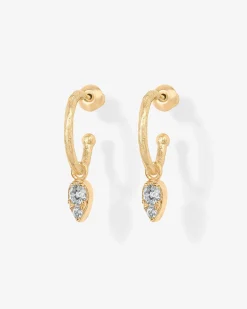 PAVOI Dangle & Threader|Hoops-Tear Drop Hoops