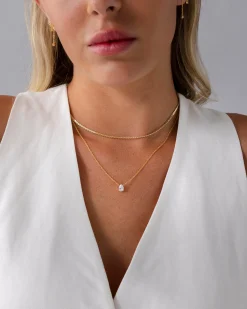 PAVOI Pendants|Layered-Teardrop Solitaire Layered Necklace Set