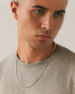 PAVOI Italian Chains|Chains-Thick Super Flat Curb Link Chain Necklace