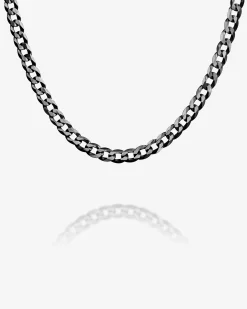 PAVOI Italian Chains|Chains-Thick Super Flat Curb Link Chain Necklace