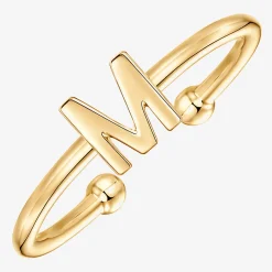 PAVOI Adjustable|Stackable-Thin Initial Ring