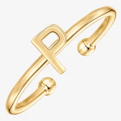PAVOI Adjustable|Stackable-Thin Initial Ring