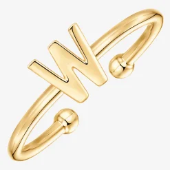 PAVOI Adjustable|Stackable-Thin Initial Ring