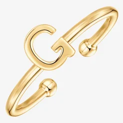 PAVOI Adjustable|Stackable-Thin Initial Ring