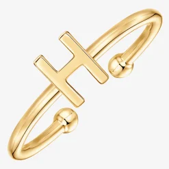 PAVOI Adjustable|Stackable-Thin Initial Ring