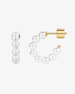 PAVOI Hoops-Timeless Pearl Hoops